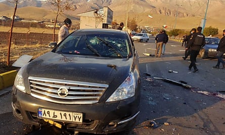 Iranian nuclear scientist Mohsen Fakhrizadeh damaged his car after he was attacked near the capital.