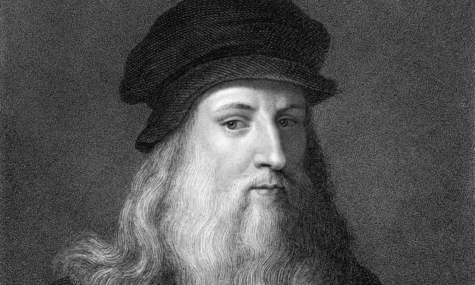 Voracious: a 19th-century engraving of Leonardo da Vinci.