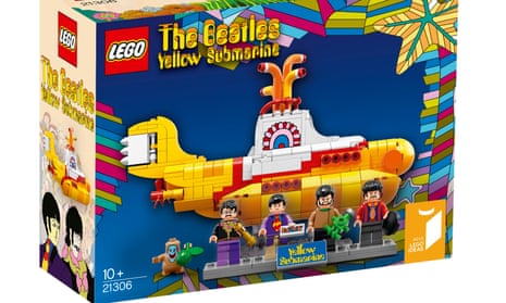 The Lego set based on the 1968 Beatles film Yellow Submarine, complete with a figure of Jeremy Hillary Boob – a character from the film voiced by Dick Emery.
