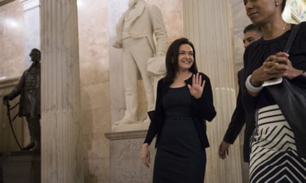 Sheryl Sandberg at the US Capitol. She has said of the thousands of political ads paid for by a Russian entity: ‘We’re going to be fully transparent.”