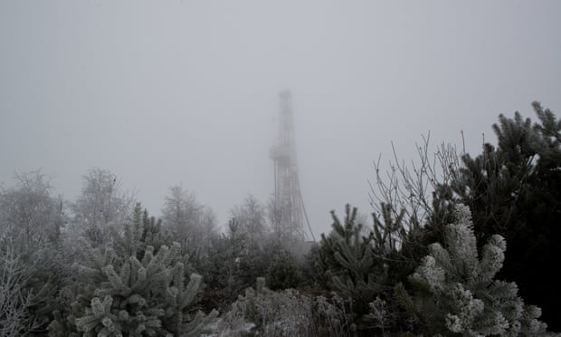 A Chevron drilling rig in Poland. Chevron and ConocoPhillips have this year joined Exxon, Talisman and Marathon in pulling out of shale drilling in Poland.