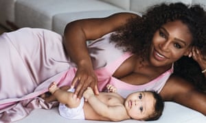 Serena Williams with daughter Alexis