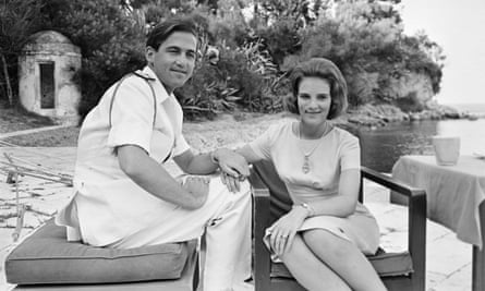 King Constantine II of Greece and Princess Anne-Marie of Denmark in Corfu in July 1964, a few months before their wedding.