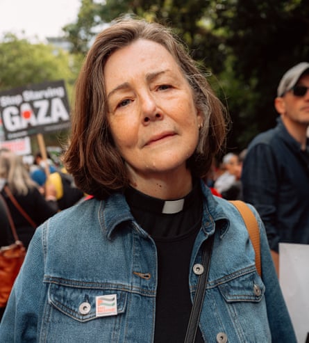 Portrait photo of Reverend Poppy Hughes, 65.