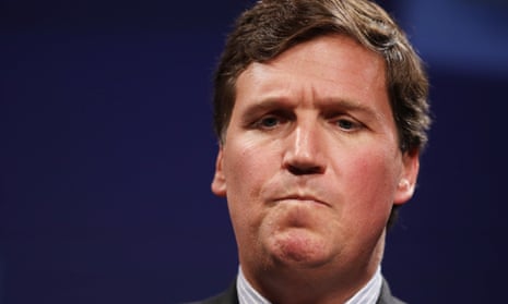 Tucker Carlson seen during a National Review Institute event in Washington in 2019.