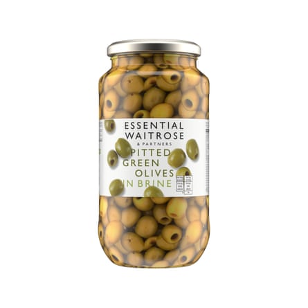 Waitrose Essential Pitted Green Olives
