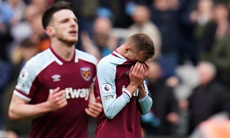 Andriy Yarmolenko in tears after coming off the bench to score the opening goal for West Ham in victory over Aston Villa
