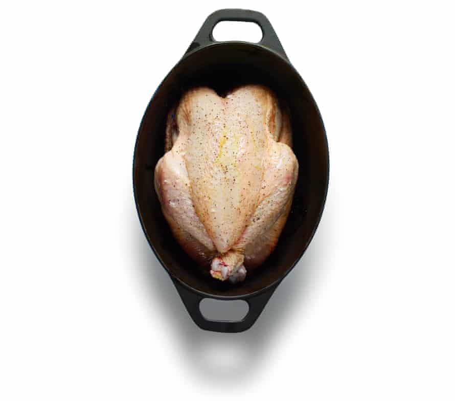 Felicity Cloake's chicken with 40 cloves of garlic 03
