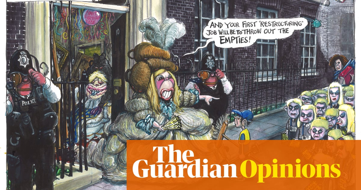 Martin Rowson on Partygate and No 10 restructuring – cartoon