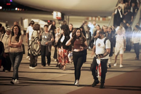 People evacuated from Israel arrive at Vassil Levsky airport in Sofia, Bulgaria on Wednesday, June 18, 2025.
