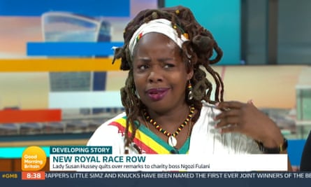 Ngozi Fulani appears on daytime television in the UK to discuss the remarks.