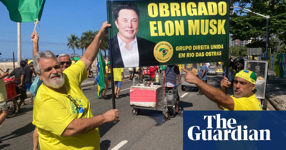 Bolsonaro supporters hit streets of Rio and hail new hero Elon Musk