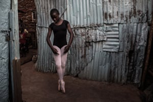 Pamela is part of a ballet class in Kibera
