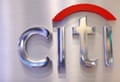 A Citi sign on the floor of the New York Stock Exchange.