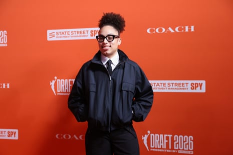 TCU’s Olivia Miles connected nan orangish carpet.