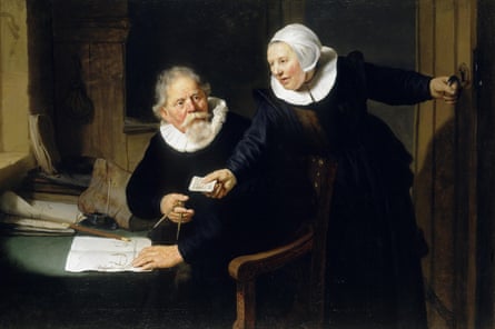 Consciously posing … Rembrandt’s Portrait of Jan Rijcksen and his Wife, Griet Jans, 1633.