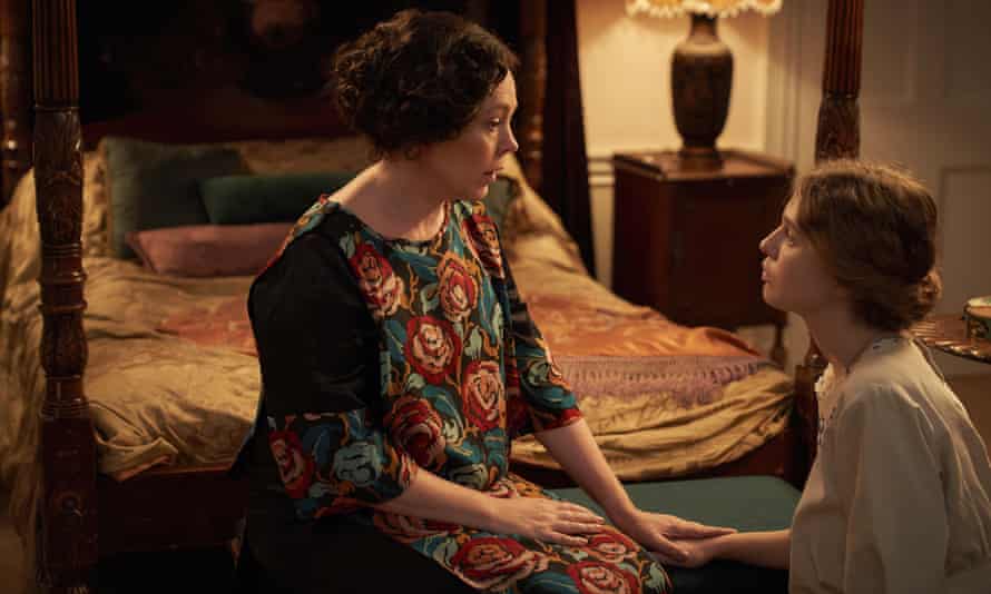 Olivia Colman (left) and Young in the Mothering Sunday scene.