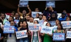 Joe Biden tells Black voters ‘I need you’ to beat Trump in campaign rally in Philadelphia – as it happened