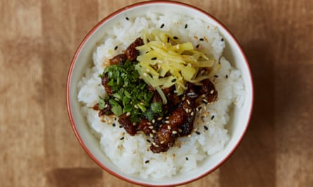 ‘The very thing for cheap lunches when winter comes’: Taiwanese pork rice.