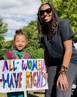 Tometi at the March for Black Women in Washington DC, 2017.
