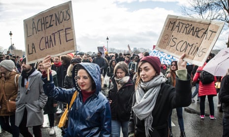 International Women’s Day demonstration in Paris.