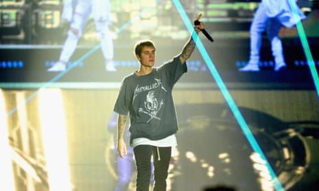 ‘There is virtually no point in him singing, for he is drowned out’ – Justin Bieber on the Purpose word tour.