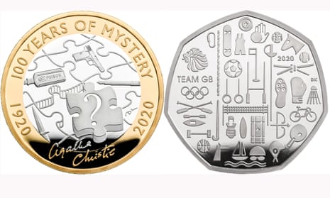 Agatha Christie and Team GB coins for 2020