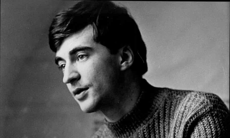 Stuart Christie in a ribbed turtleneck sweater at age 22 in 1968
