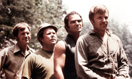 Ronny Cox, Ned Beatty, Burt Reynolds and Jon Voight in Deliverance.