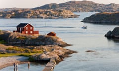 Bathing in Sea, Skarhamn, Island of Tjorn, Sweden