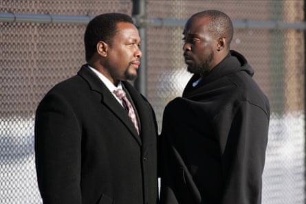Wendell Pierce and Michael Kenneth Williams in The Wire.