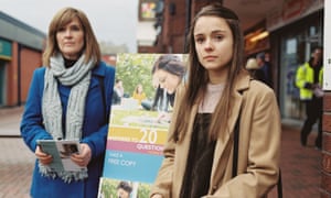 Siobhan Finneran and Molly Wright in Apostasy.