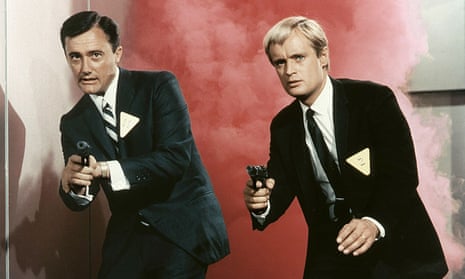 Robert Vaughn, left, and David McCallum in The Man from UNCLE television series (1964-68).
