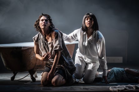 Jodie Whittaker and Hannah Visocchi in The Duchess of Malfi.