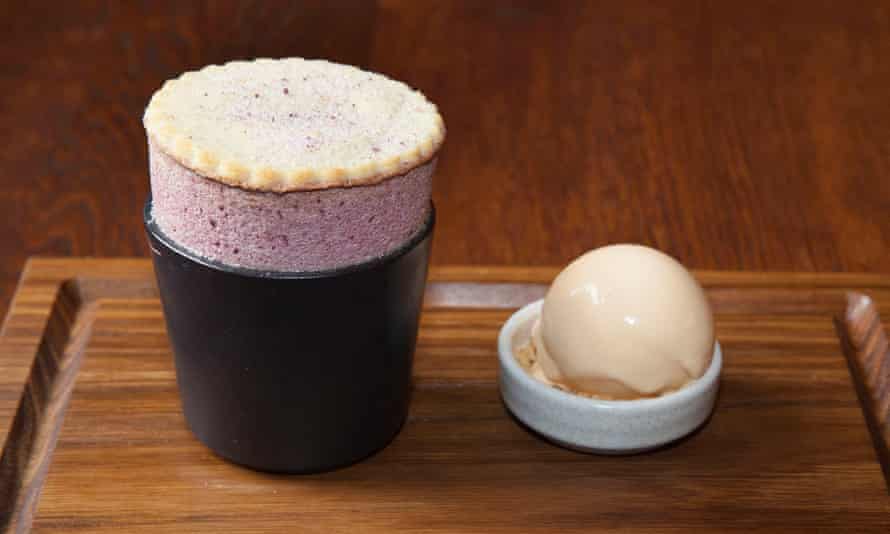 'Extraordinary': plum souffle with a shortbread at the Elder.