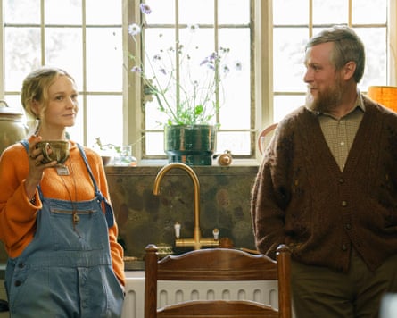Tim Key with Carey Mulligan in The Ballad Of Wallis Island.