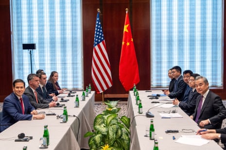 US secretary of state Marco Rubio meets China's foreign minister Wang Yi in Munich, Germany.