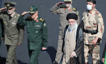 Iran's supreme leader, Ali Khamenei, told army cadets in Tehran on Monday that the USA and Israel were responsible for the protests.