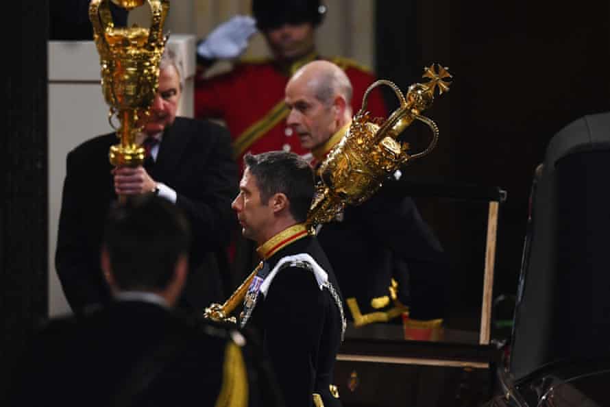 The Royal Mace at the State Opening of Parliament.