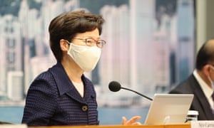 Chief Executive of the Hong Kong Special Administrative Region (HKSAR) Carrie Lam announces the postponement of the 2020 Legislative Council (LegCo) General Election of the HKSAR due to the current COVID-19 outbreak, July 31, 2020.