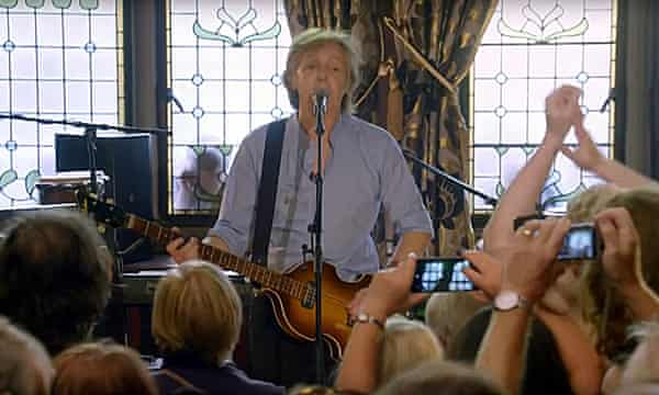 Paul Mccartney Serves Up Surprise Show In Liverpool Pub Music The Guardian