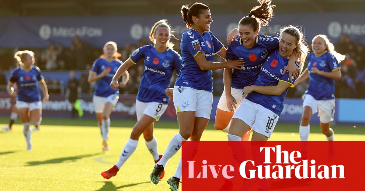 Everton 1-1 Manchester United: Women’s Super League – as it happened!