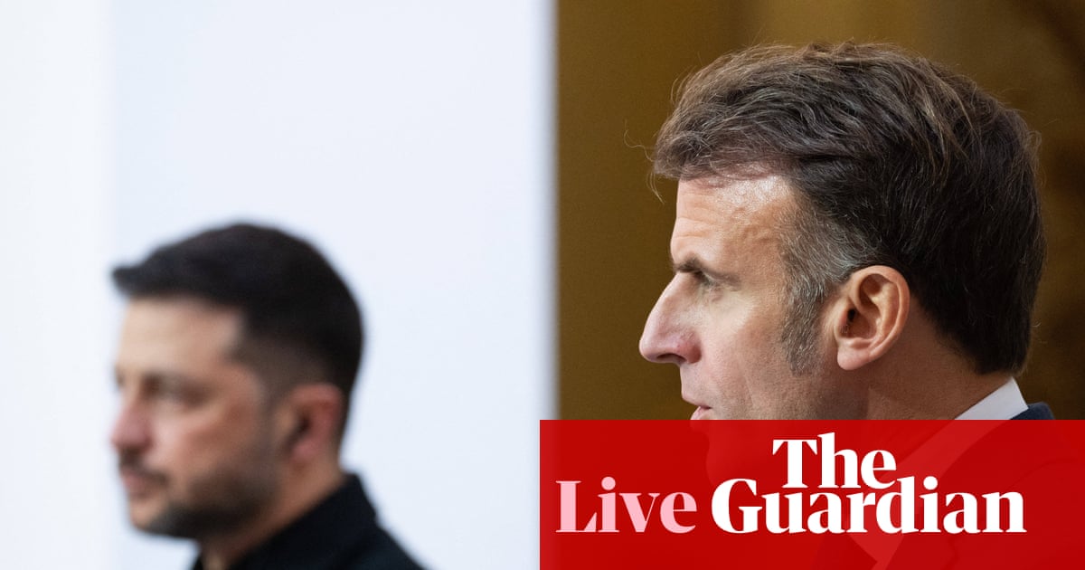Macron hosts Zelenskyy, Starmer and Merz for Ukraine talks – Europe live
