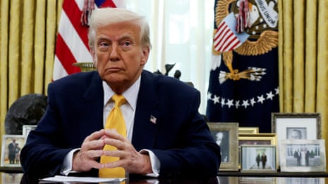 Trump says Putin launching massive strike on Ukraine is ‘what anybody would do’ – video