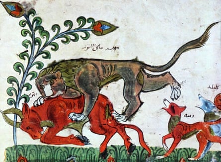 ‘I always return to the devious jackals’ … an illustration from the Panchatantra.