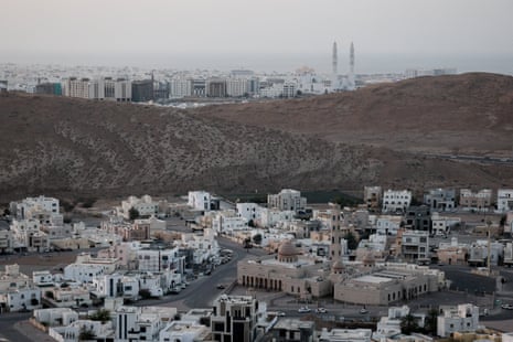 Buildings surround Mohammed Al Ameen Mosque, amid the US-Israeli conflict with Iran, in Muscat, Oman 3 March 2026.