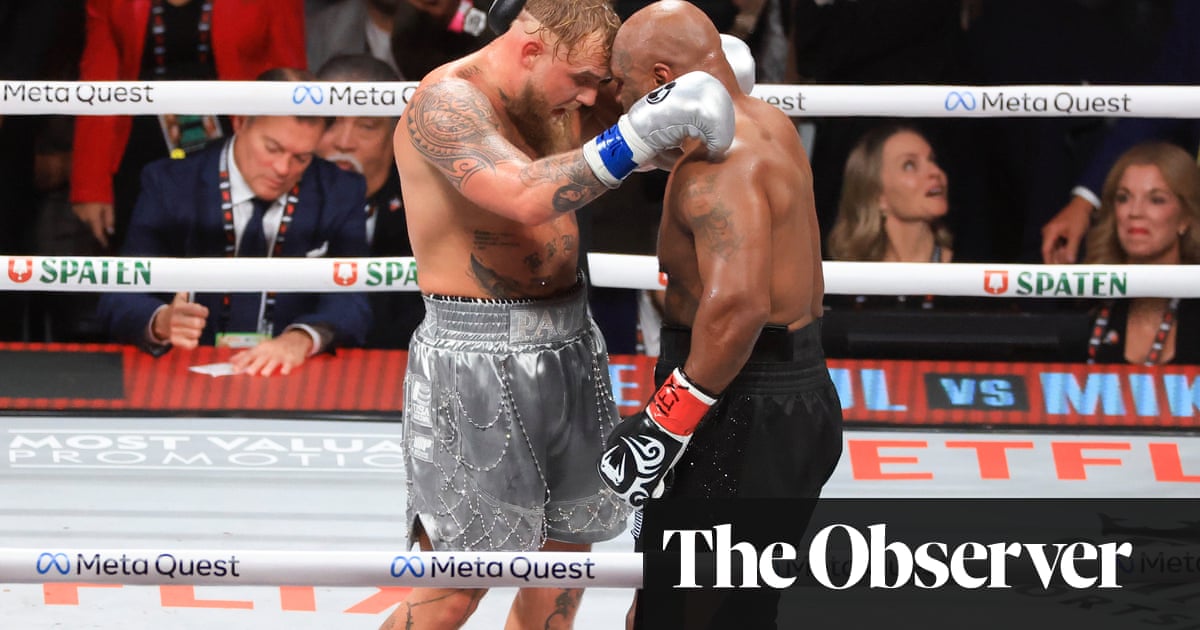 Jake Paul defeats aging Mike Tyson in a lopsided match.