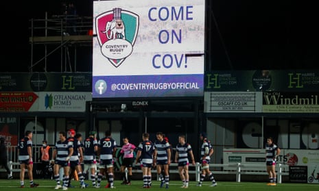 Coventry take on Ealing Trailfinders in the Championship last month