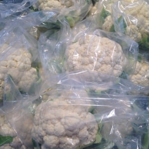 Whereâs the cauliflower?A local fruit market in Brisbane is required to bag their leafy vegetables according to the shopping centre management policy