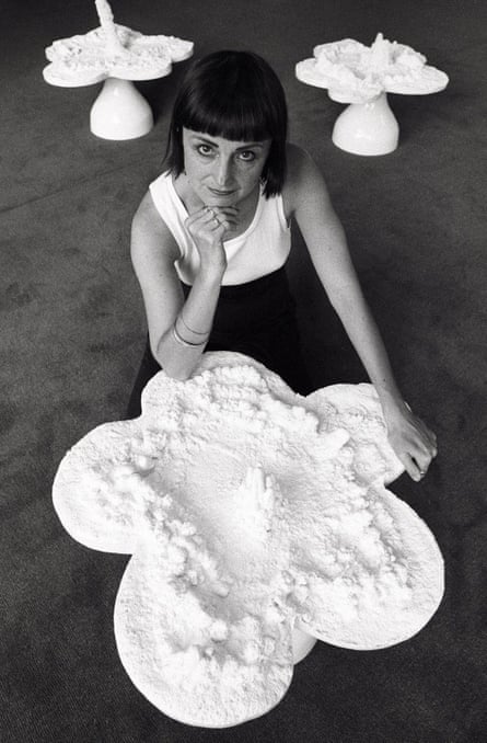Helen Chadwick with Piss Flowers in 1994.